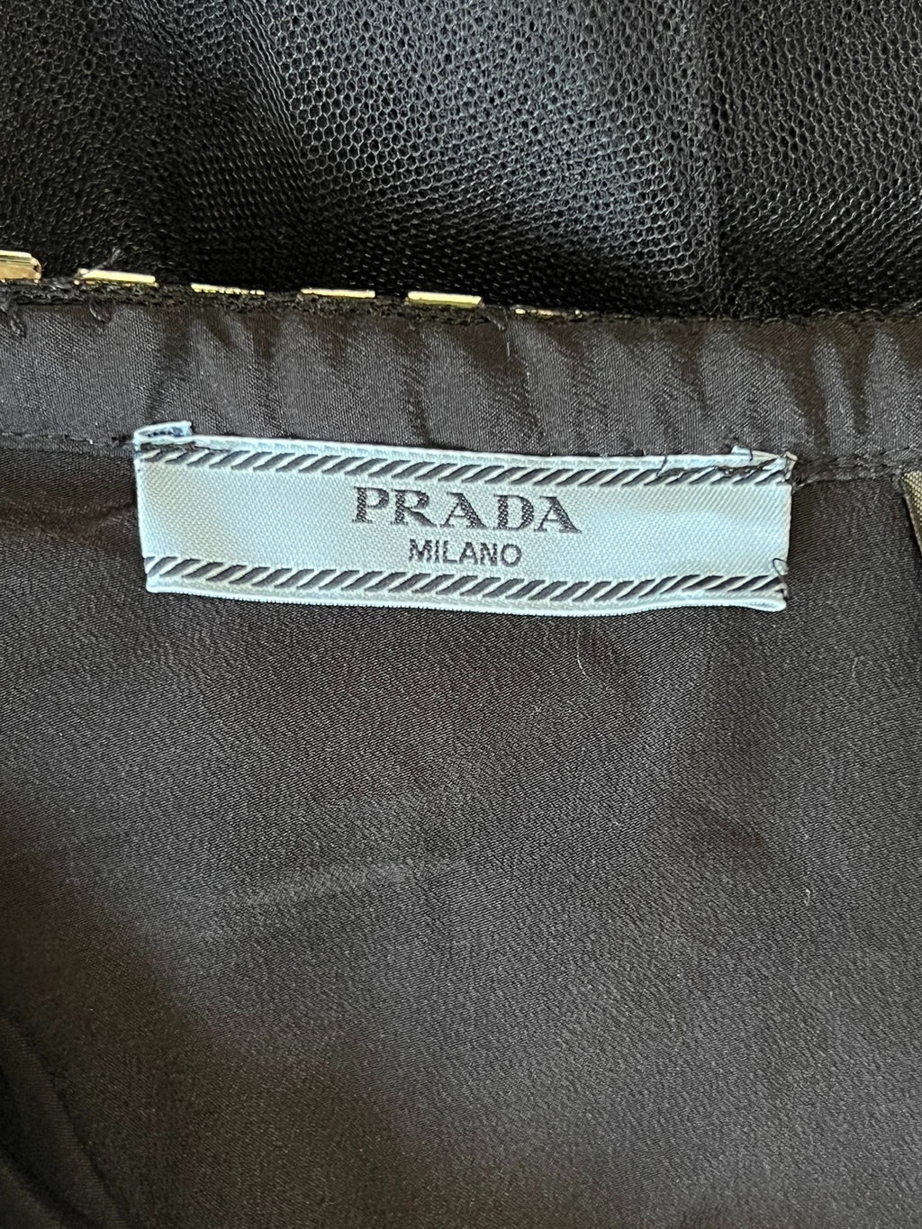 Prada Black Butterfly Skirt