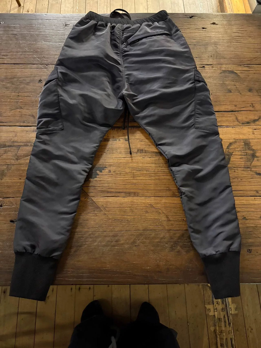 Julius FW19 Black Tapered Nylon Pants