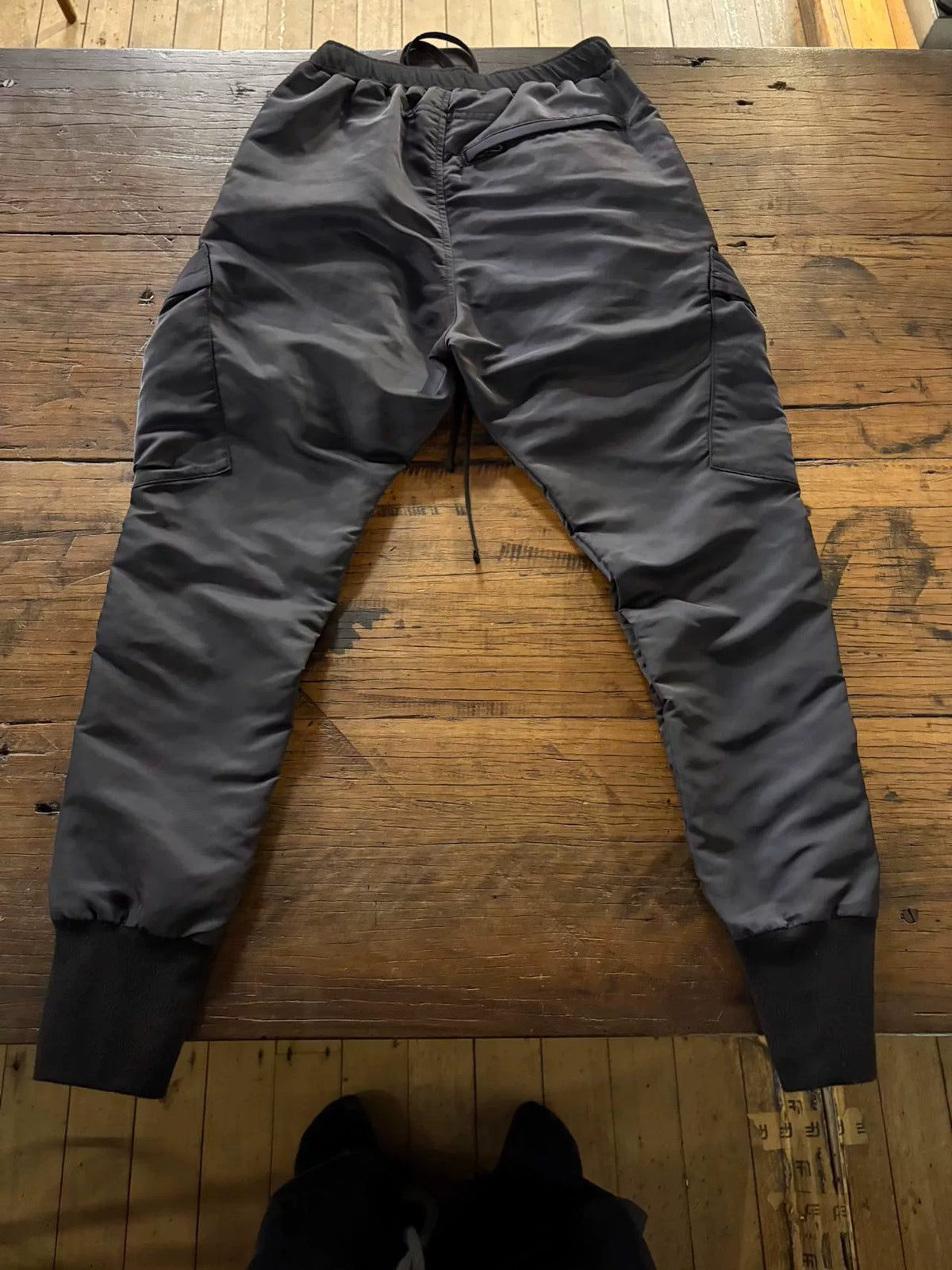 Julius FW19 Black Tapered Nylon Pants