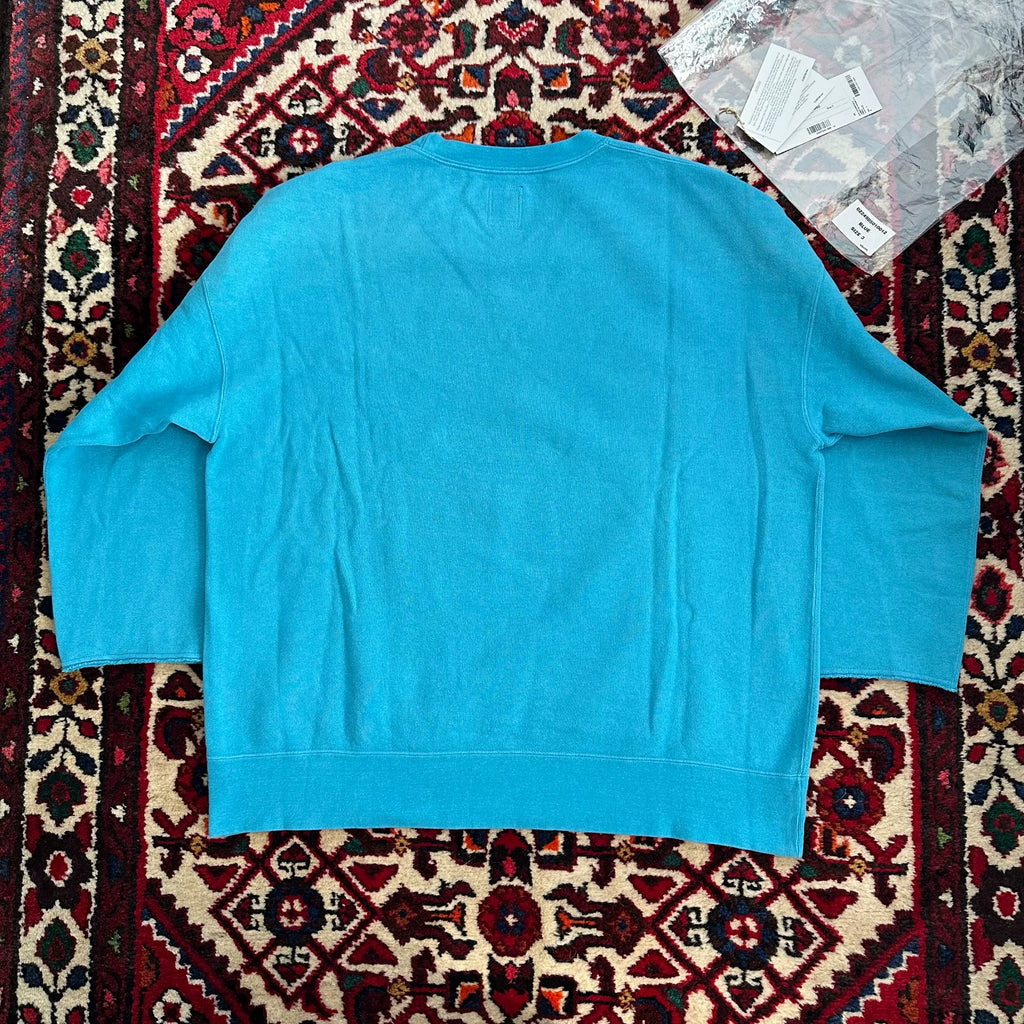 visvim 2024 Autumn/Winter ICT JUMBO SB SWEAT 3/4 Sleeve Sweatshirt Blue