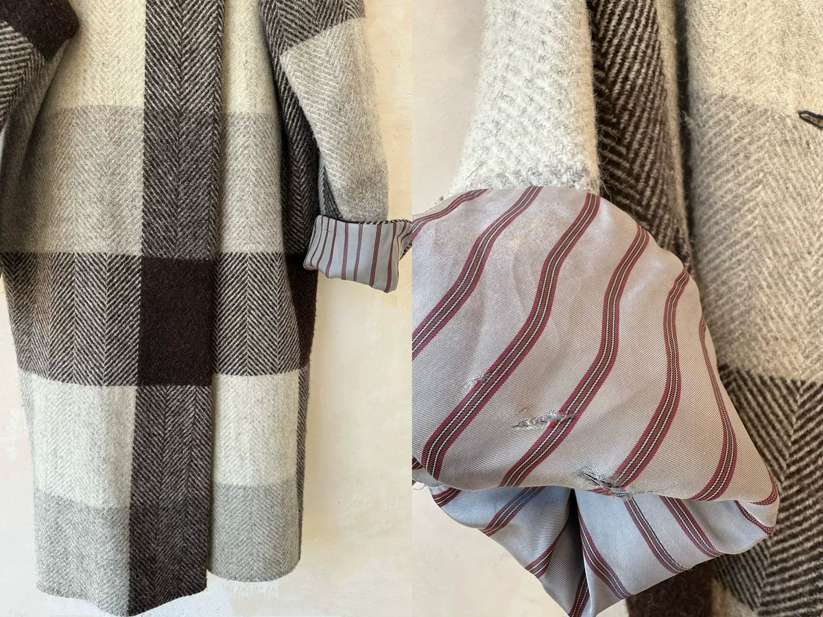 Issey Miyake 1997 Plaid Jacket Wool Coat