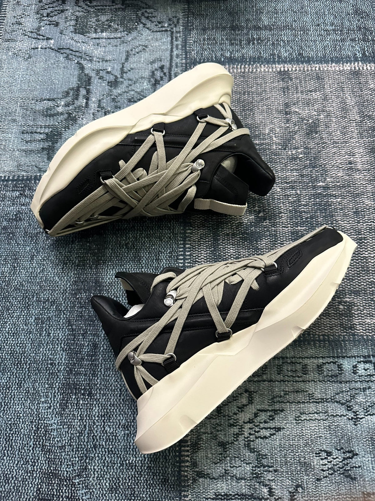 Rick Owens Megalaced Geth Runner Sneakers