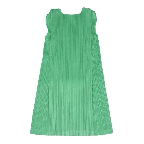 Issey Miyake Vintage Green Pleated Dress