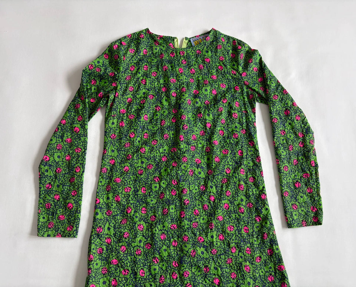 Walter van Beirendonck show‑model beetle dress W&LT second‑hand vintage 1997‑1998 show‑model Seven‑star ladybug printed dress