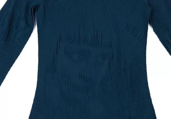 Jean Paul Gaultier Vintage Blue Cut-Out Floral Top