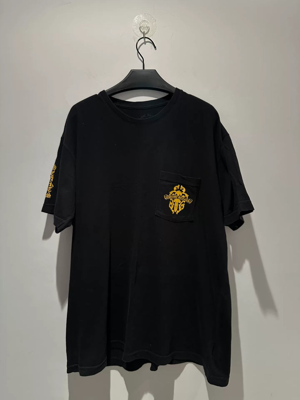 Chrome Hearts Sanskrit Vine Sword Short-Sleeve Shirt