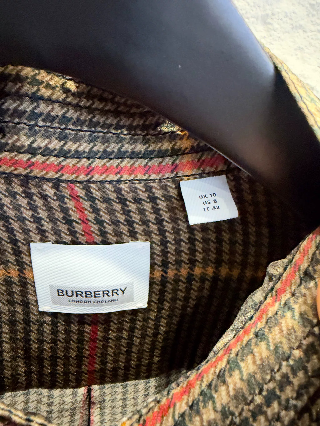 Burberry Plaid Silk Shirt