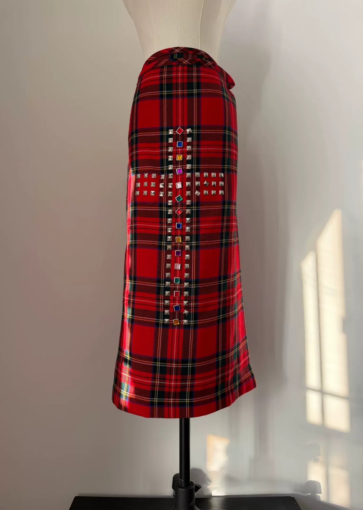 Comme Des Garcons Midi Wool Skirt