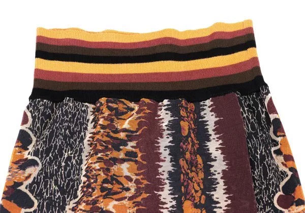 Jean Paul Gaultier Vintage Brown Floral Mesh Skirt
