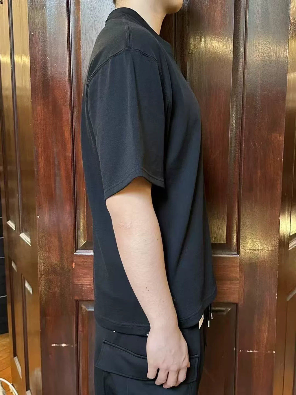 mastermind Japan SS25 Black Boxy Fit Loopwheel Cotton T-Shirt