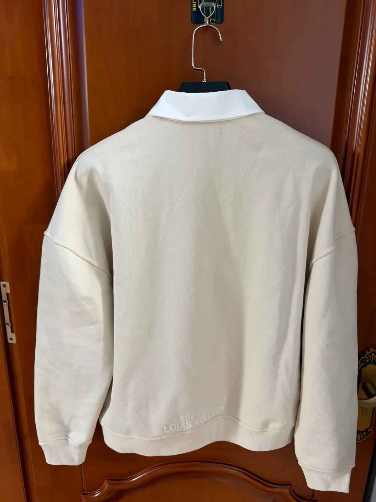 Louis Vuitton Embroidered Collar Half-Zip Sweater
