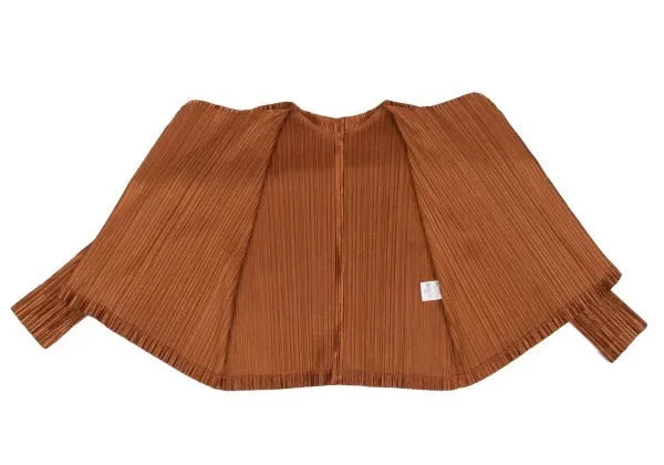 Issey Miyake Vintage Orange Pleated Top