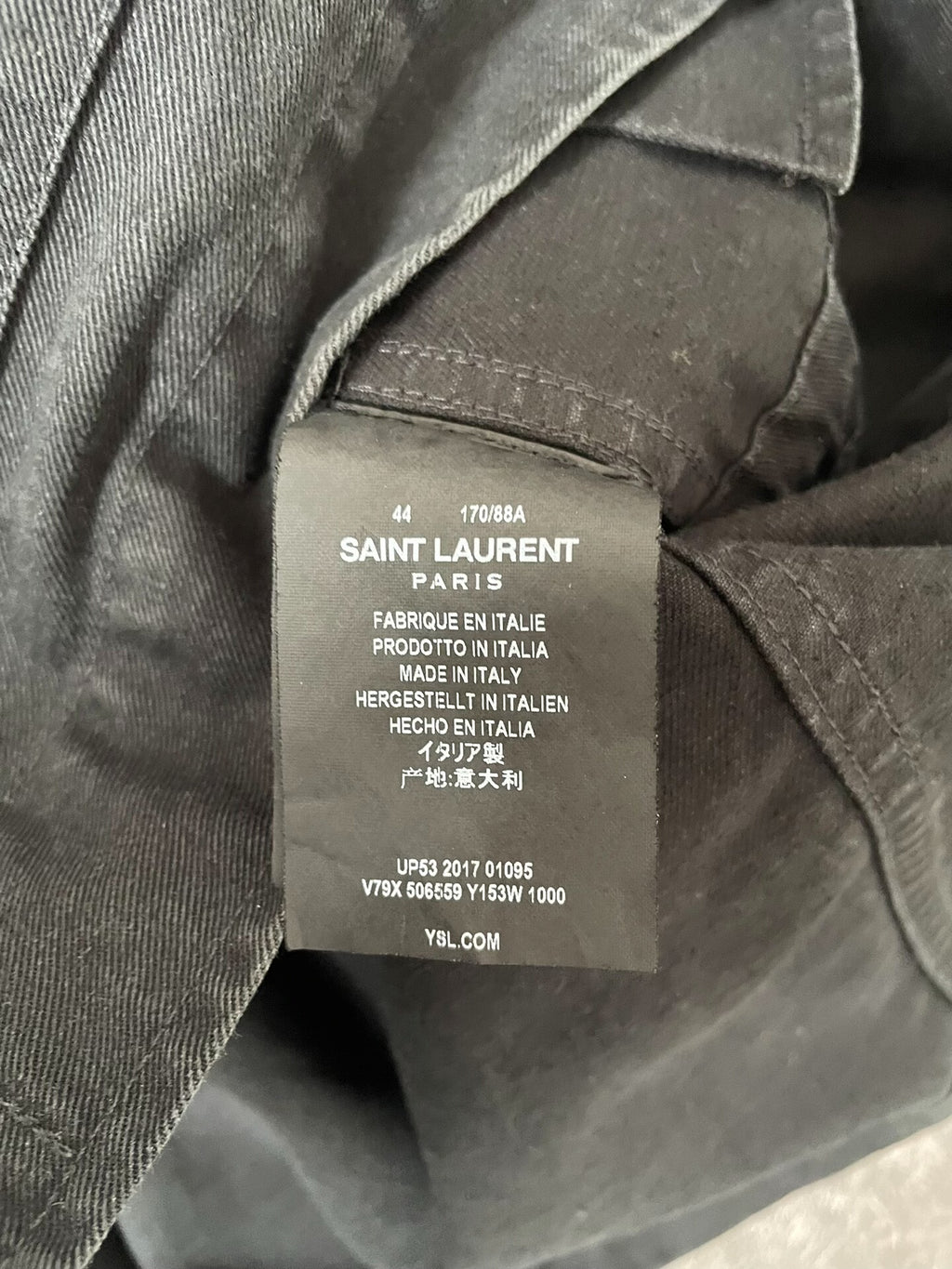 Saint Laurent FW17 Palm Tree M65 Black Jacket