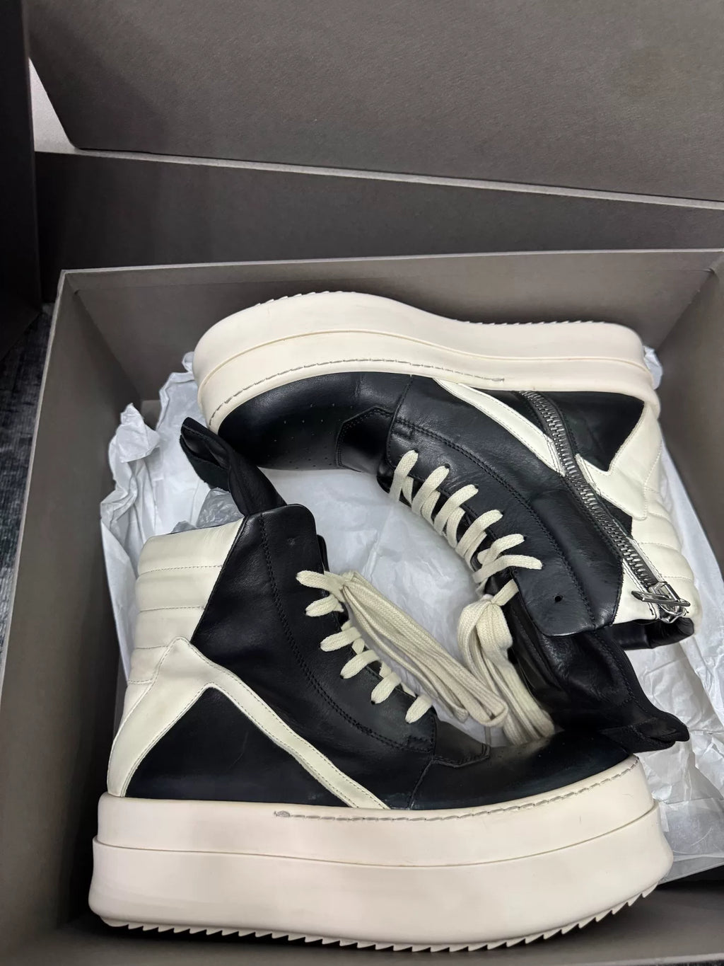 Rick Owens Inverted-Triangle Sneakers
