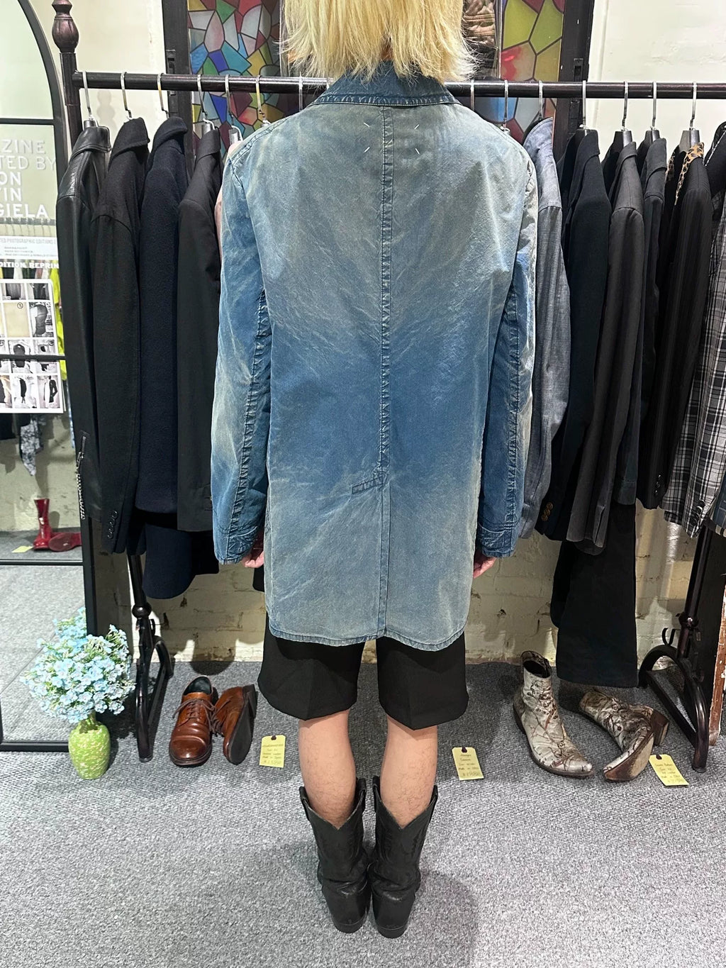 Maison Margiela Digital Print Distressed Jacket