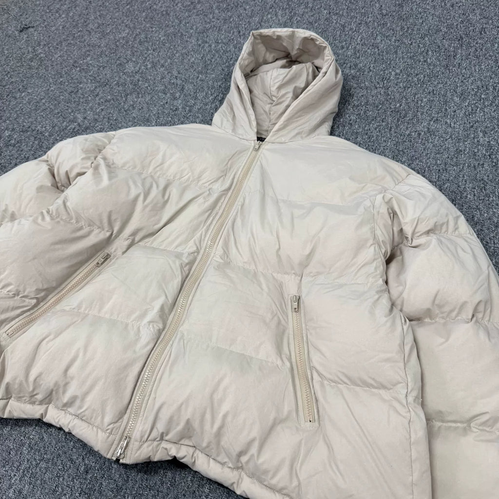 Balenciaga Embroidered Hooded Down Jacket