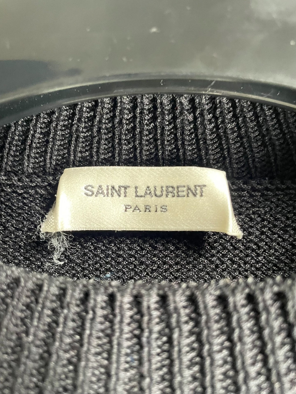 Saint Laurent 17FW Ethnic Jacquard White Knit Sweater