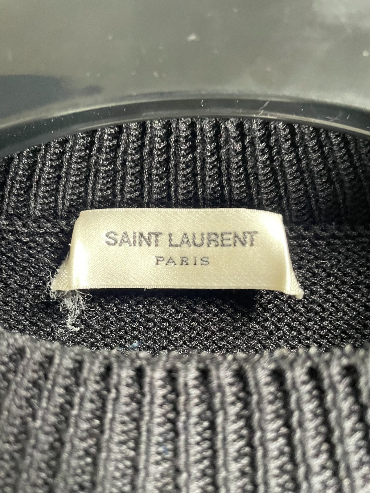 Saint Laurent 17FW Ethnic Jacquard White Knit Sweater