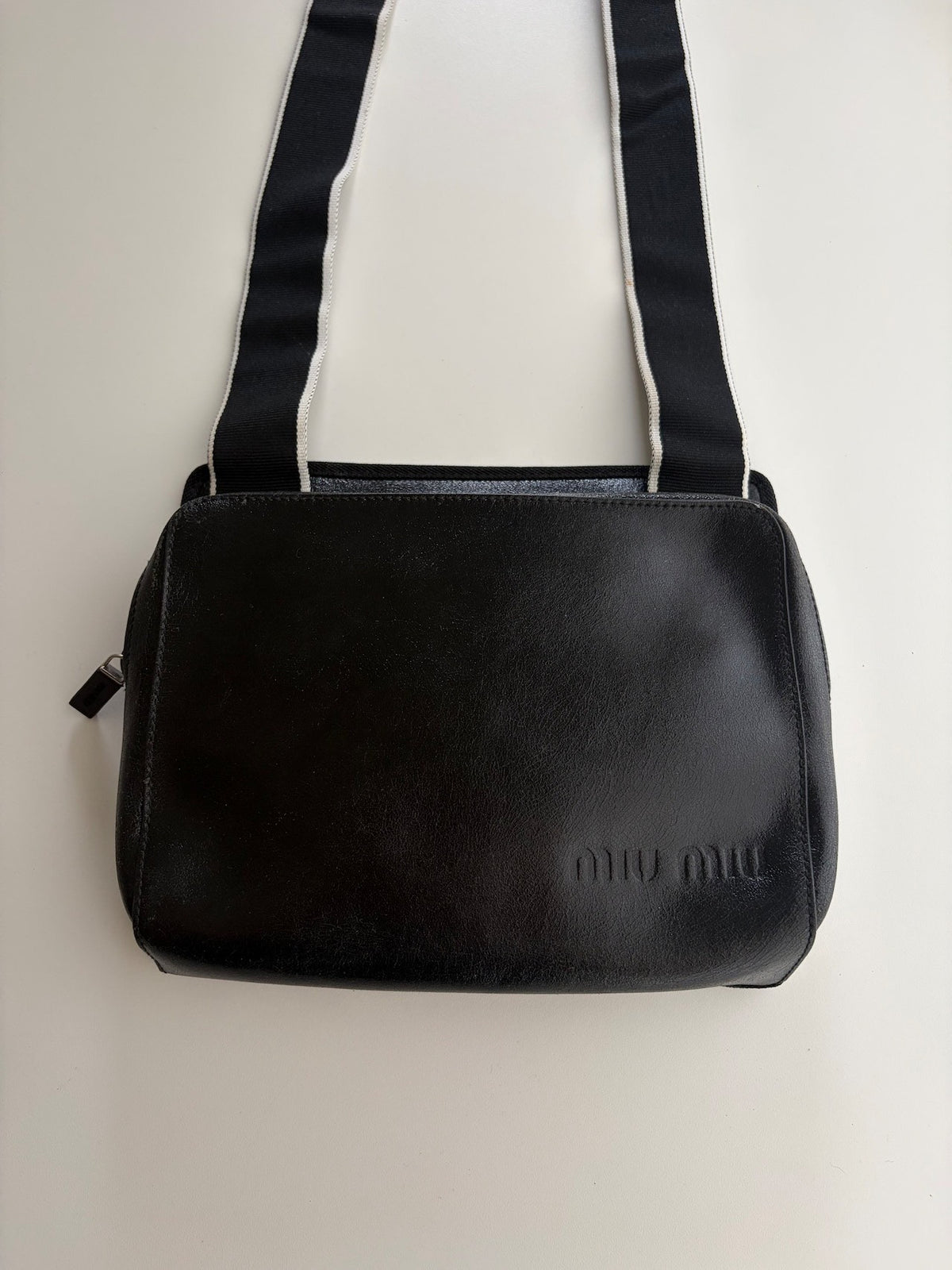Miu Miu SS99 Black Leather Crossbody Bag