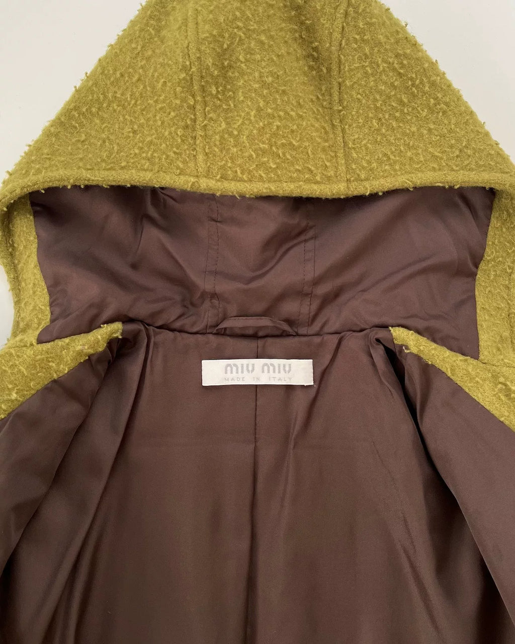 Miu Miu AW99 Hooded Wool Coat