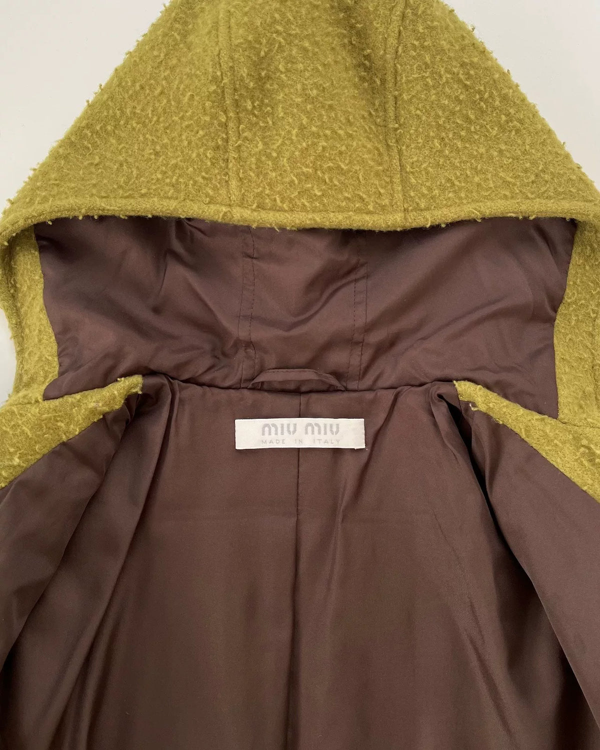 Miu Miu AW99 Hooded Wool Coat