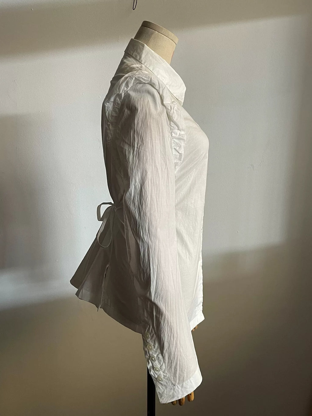 Ann Demeulemeester Back-Tie Cotton Shirt
