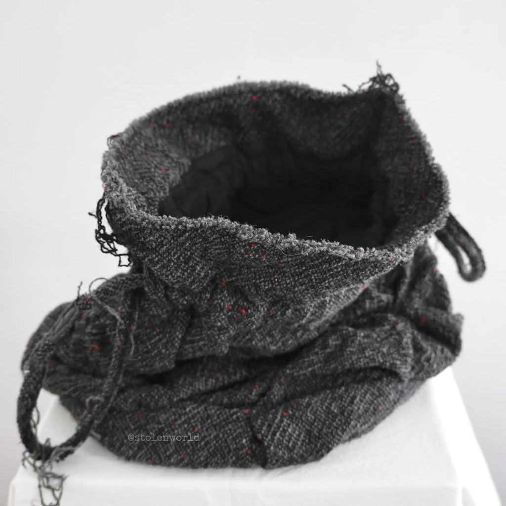 Junya Watanabe Pleated Drawstring Mini Round Bag - Devines
