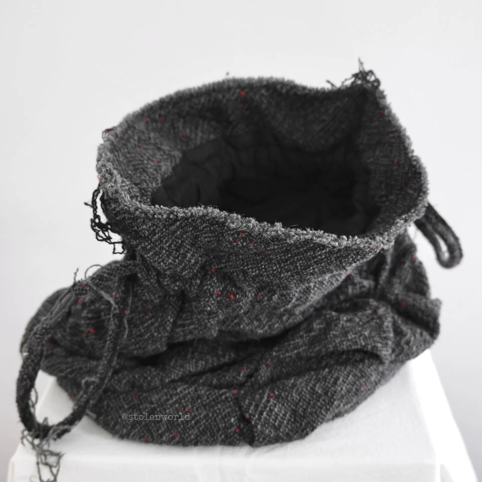 Junya Watanabe Pleated Drawstring Mini Round Bag - Devines