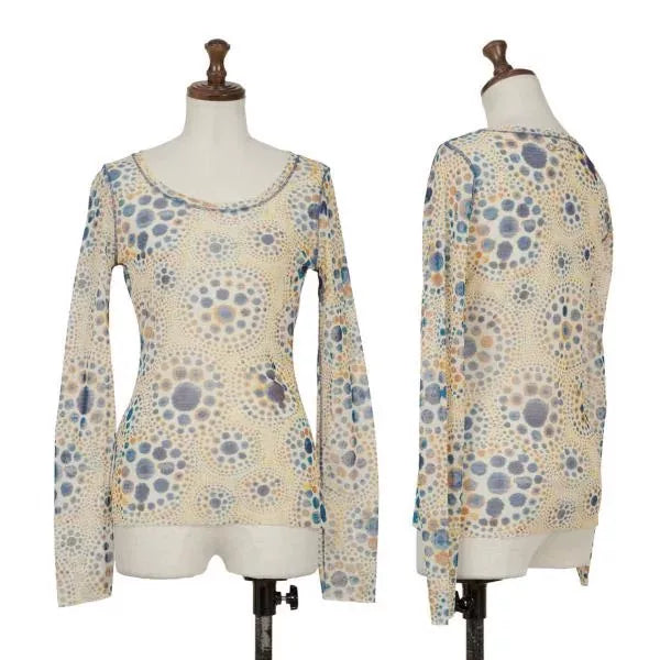 Jean Paul Gaultier Vintage Yellow Floral Mesh Top