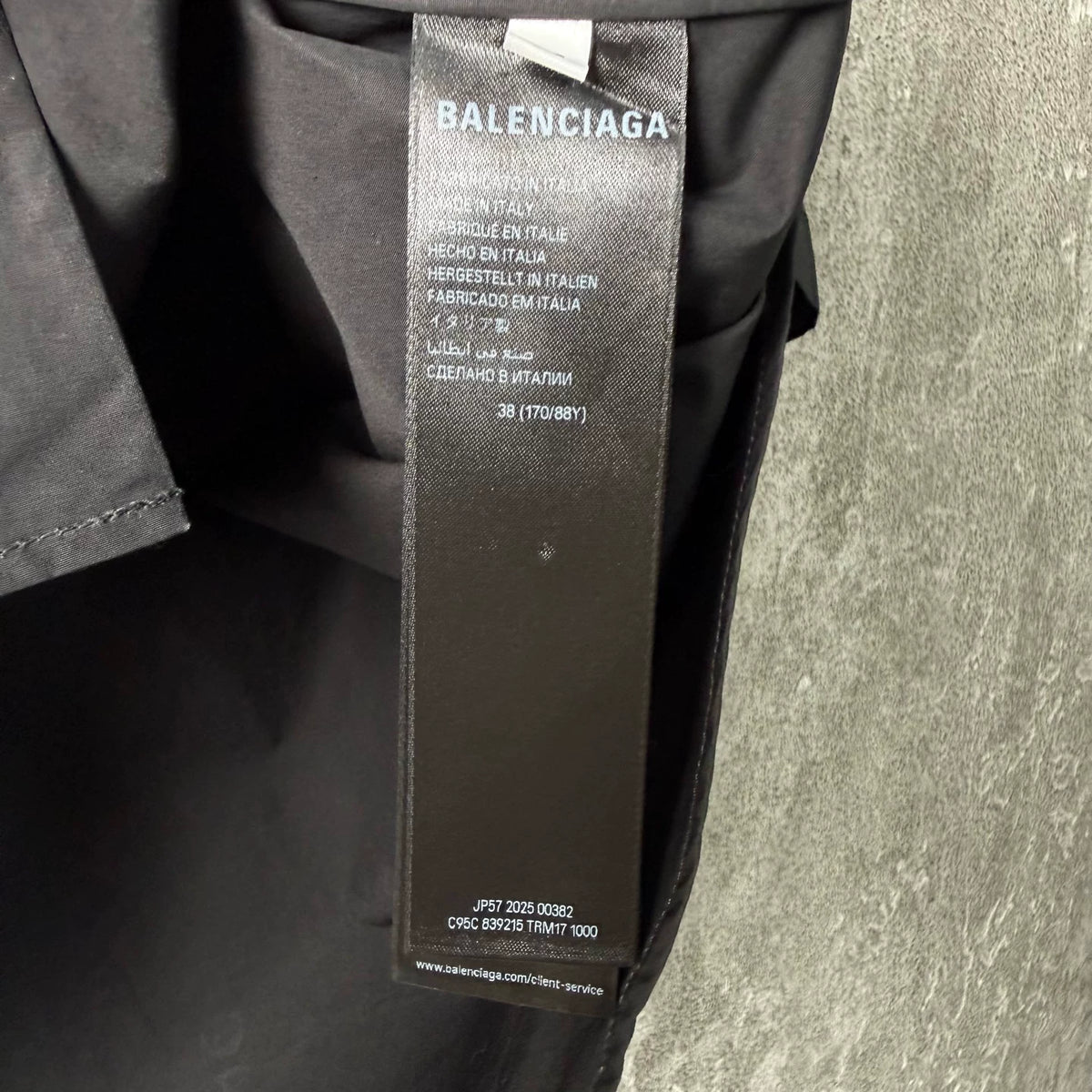 Balenciaga Label Short Sleeve Shirt