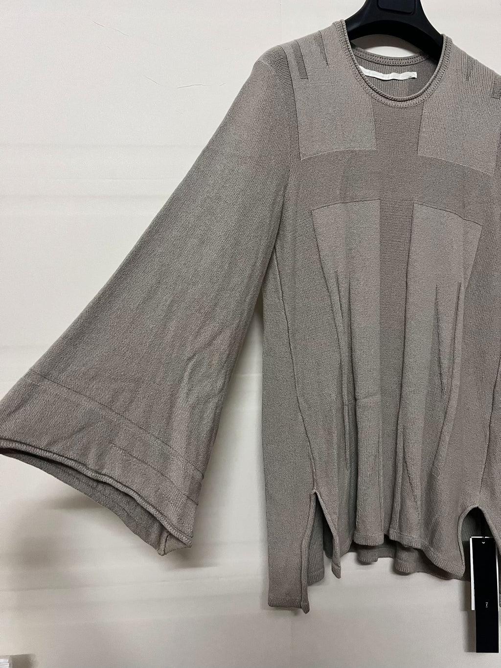 Julius Long Sleeve Top Knit Khaki Sweatshirt