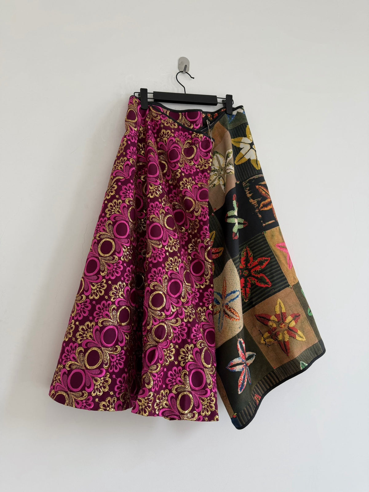 Comme Des Garcons Rei Kawakubo 1999 runway patchwork apron-style skirt