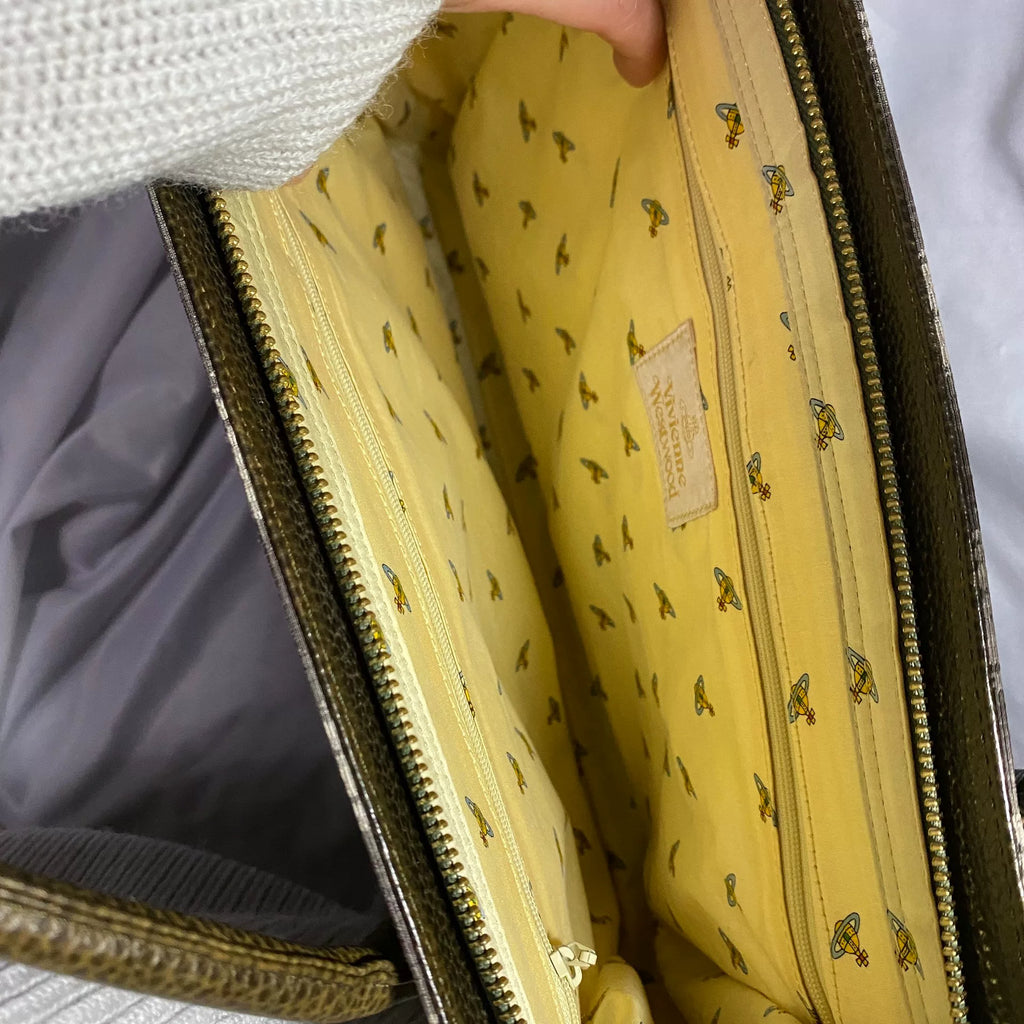 Vivienne Westwood Leopard Print Handheld Bag