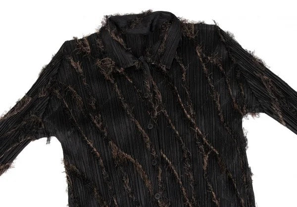 Issey Miyake Fringe Pleated Shirt