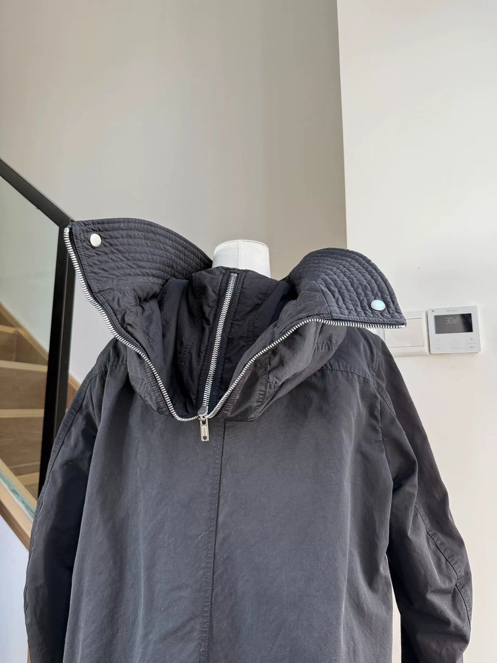 Rick DRKSHDW Owens Padded Hooded Coat