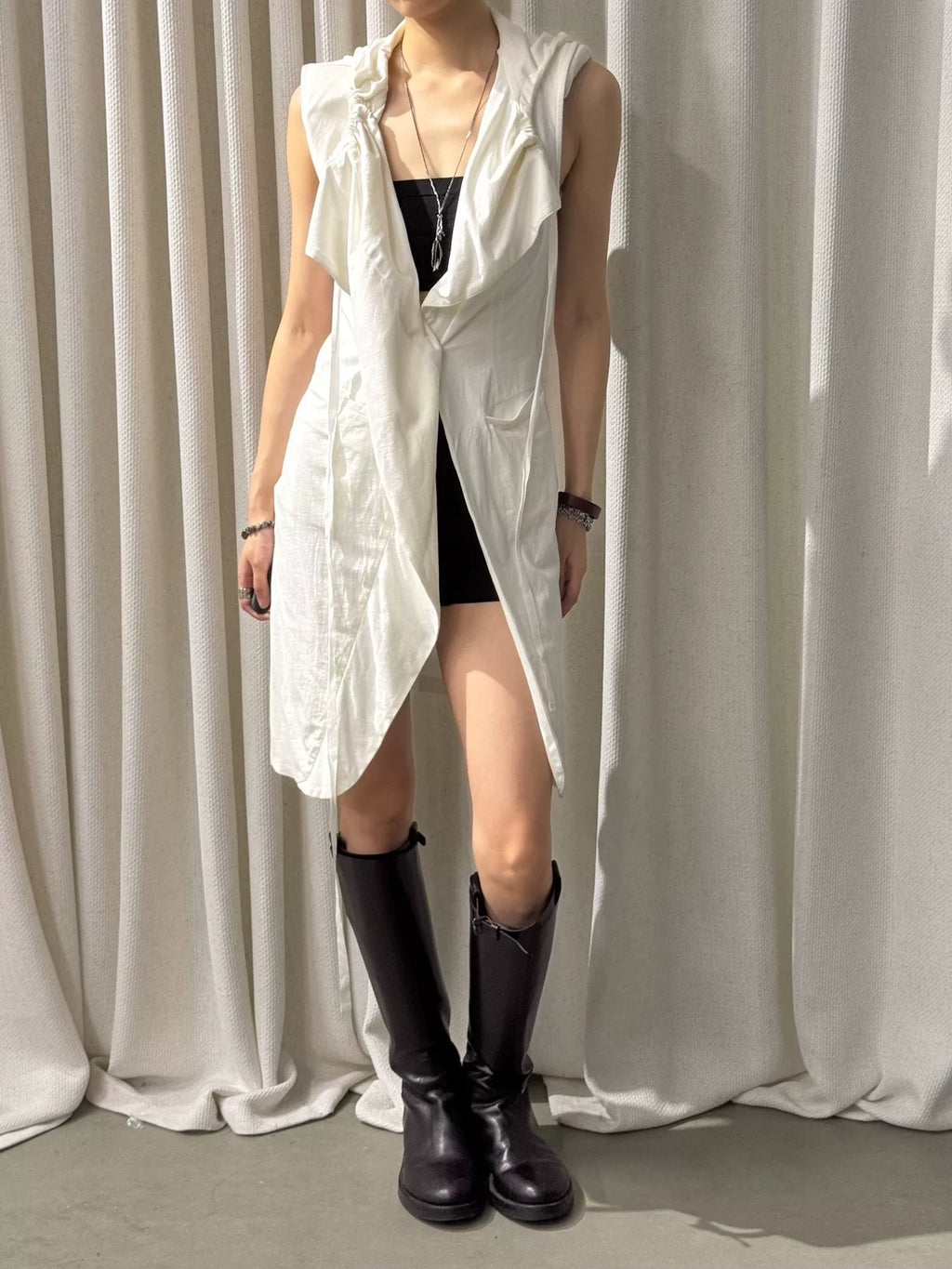 Ann Demeulemeester｜Layered Long Vest