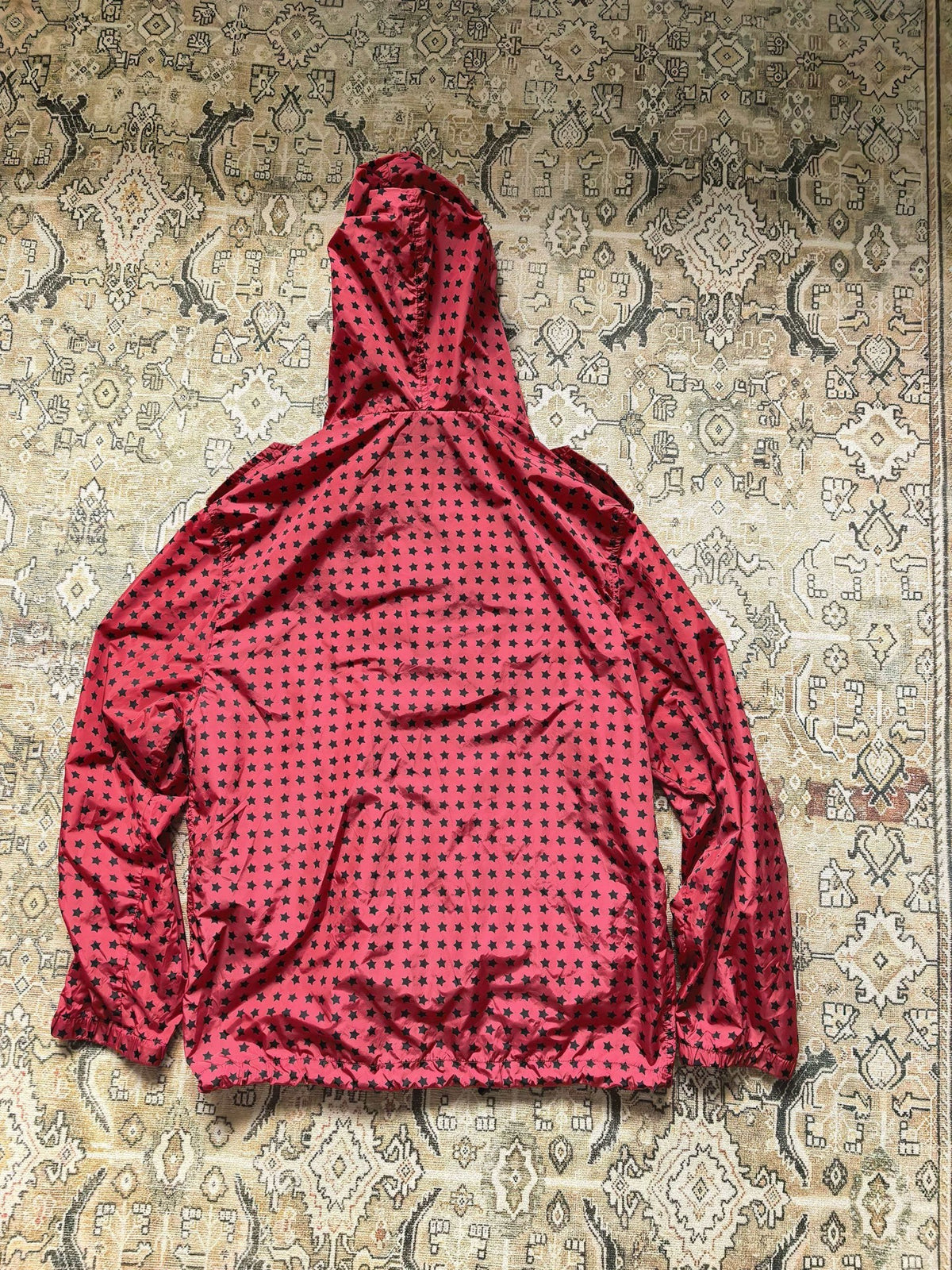 Saint Laurent 19ss Red Sole Black Stars Multi-Zip Hoodie
