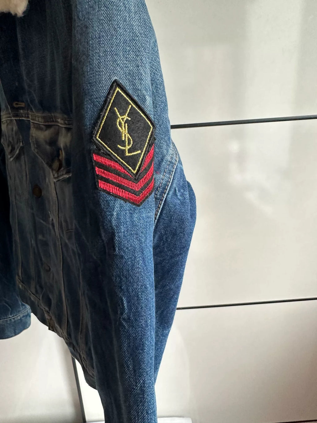 Saint Laurent Wool Denim Jacket