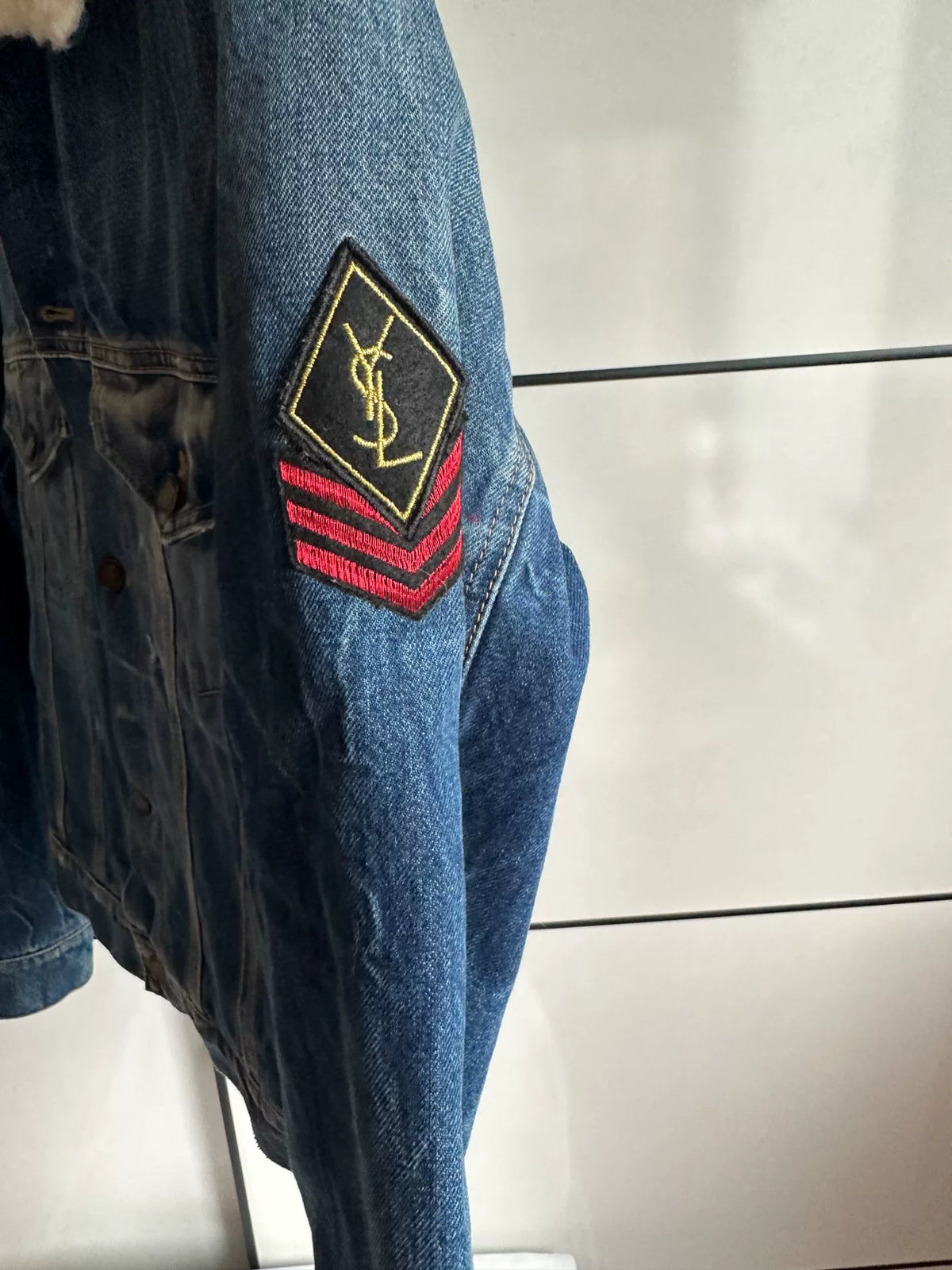 Saint Laurent Wool Denim Jacket