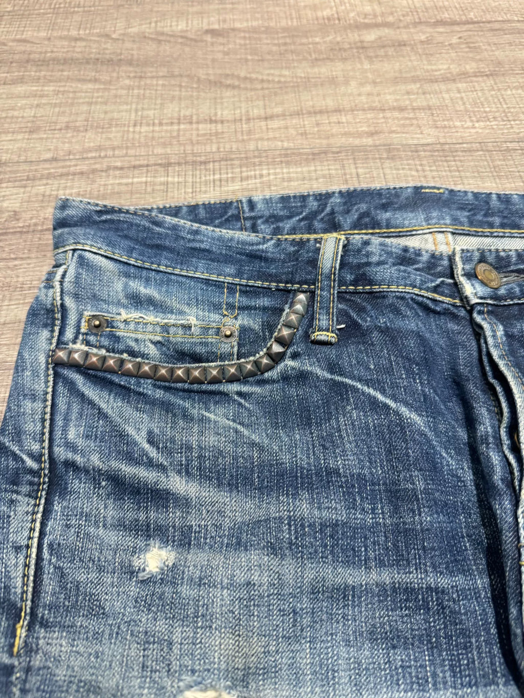 Hysteric Glamour Blue Denim Washed Blue Jeans