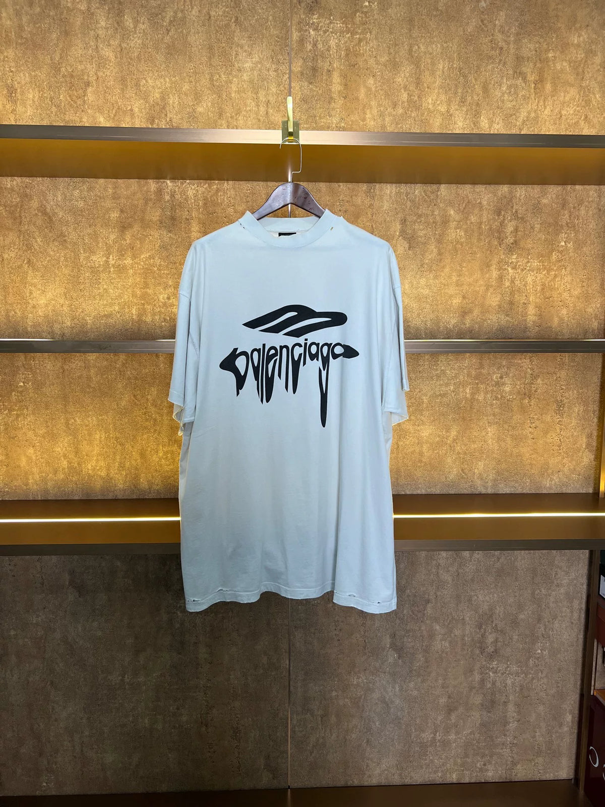Balenciaga Dissolve Logo Short Sleeve Top
