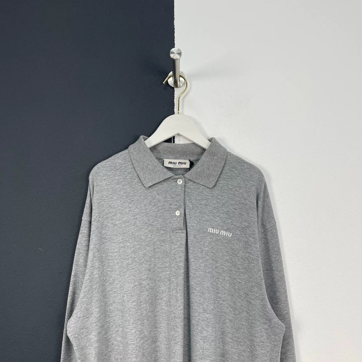 Miumiu 2025 Polo Long-Sleeve Shirt