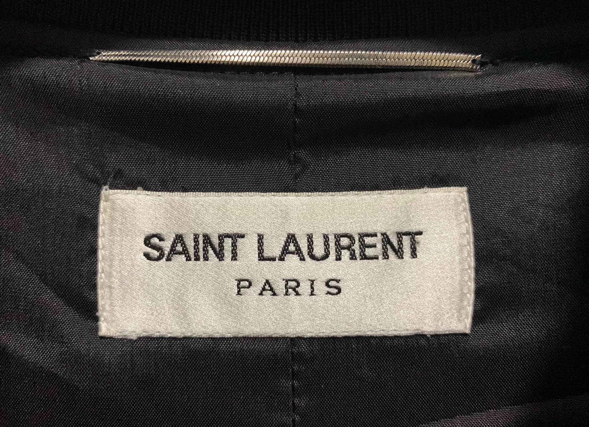 Saint Laurent 16SS Black Sequined Embroidered Jacket