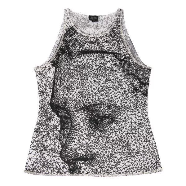 Jean Paul Gaultier Vintage Black Portrait Illusion Top