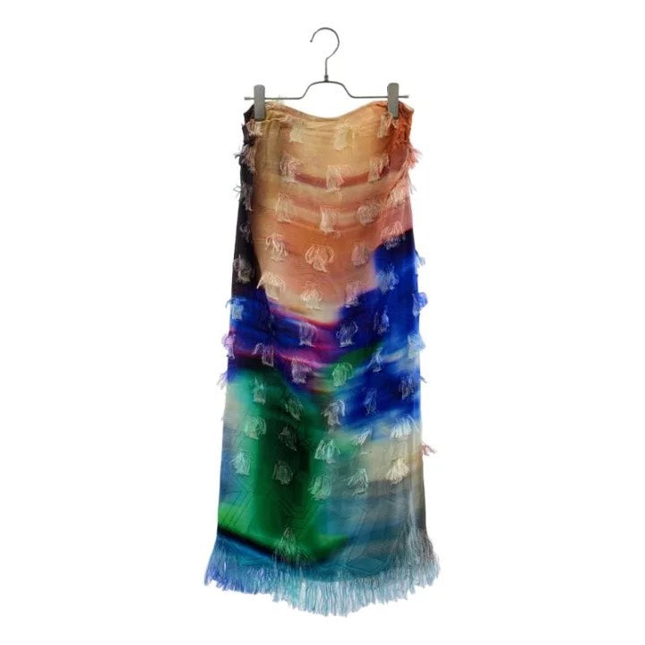 Dries Van Noten SS22 Jacquard Fringe Skirt