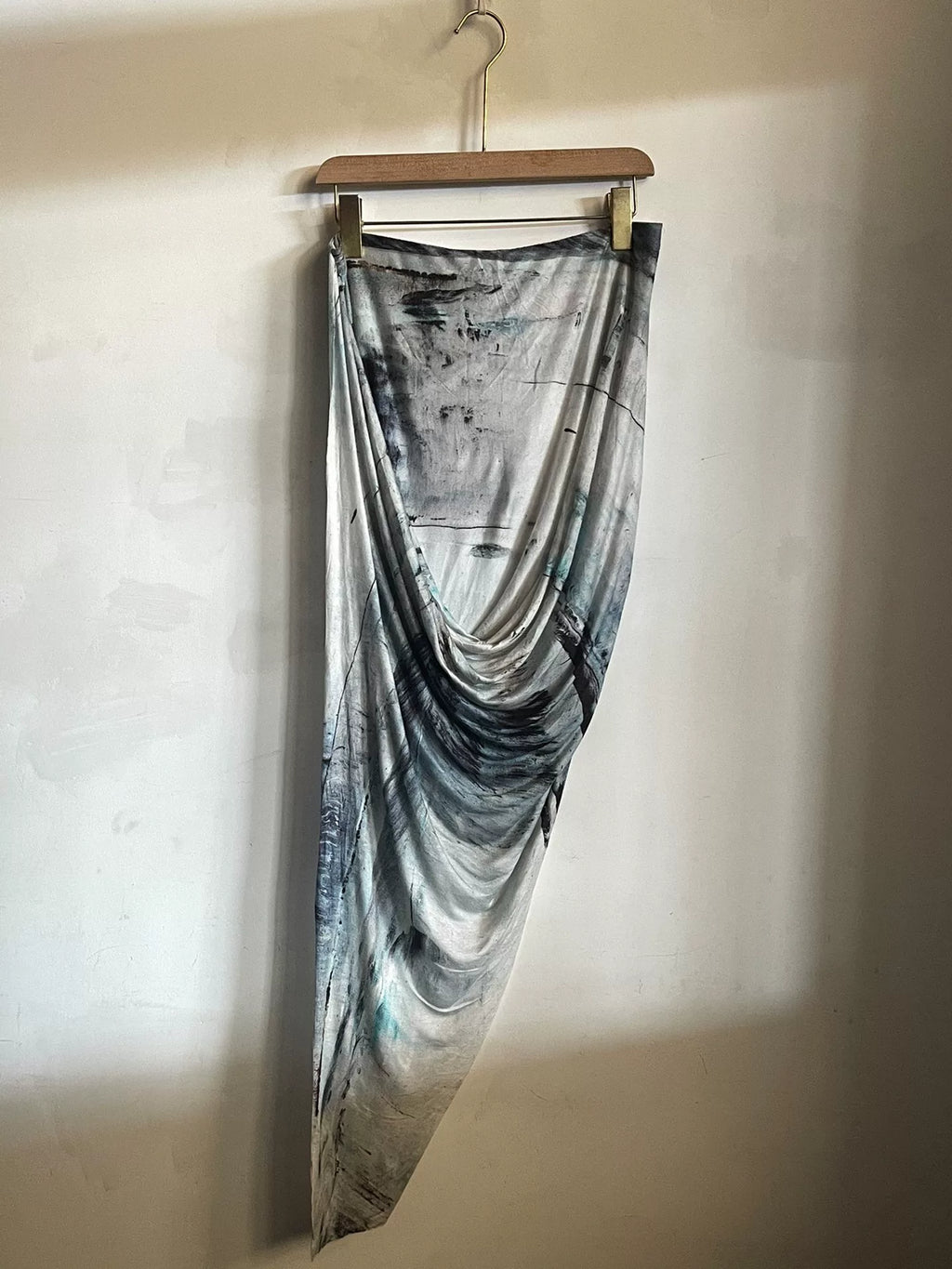 Helmut Lang Ink Painting Long Dress