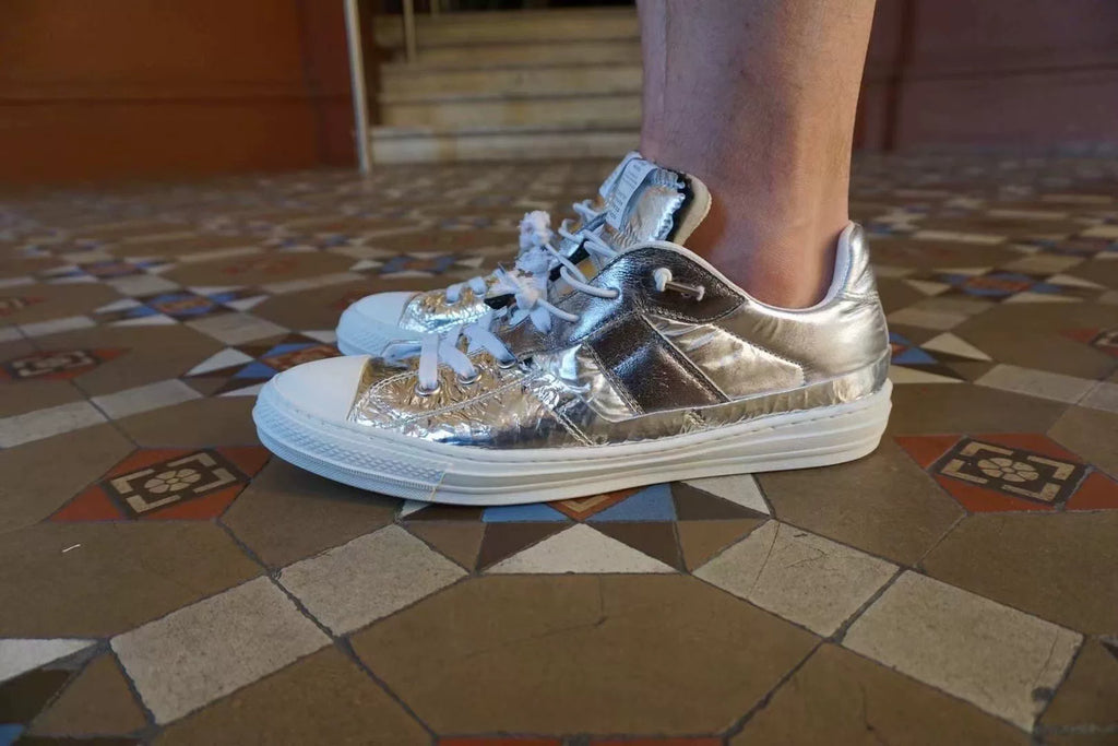 Maison Margiela Silver Evolution Sneakers