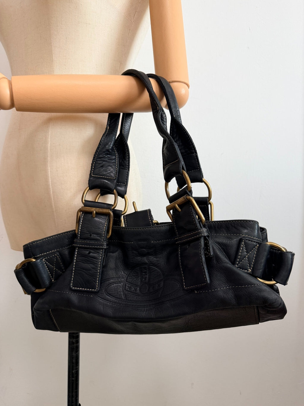 Vivienne Westwood "Empress" Baguette Bag Biker Bag