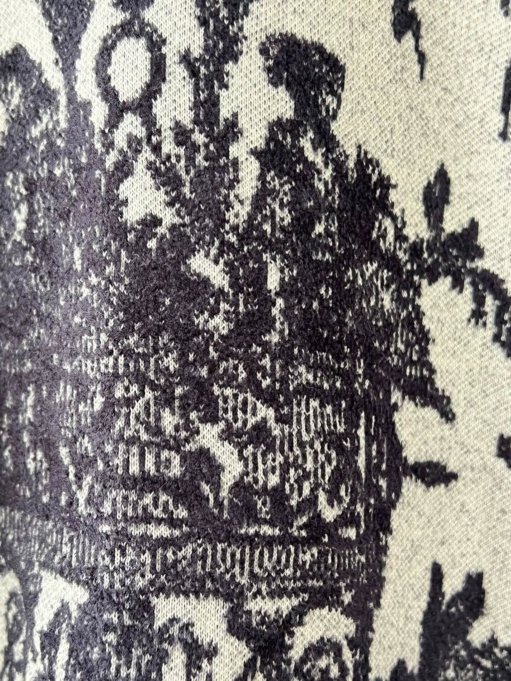 Dior Black White Jacquard Top