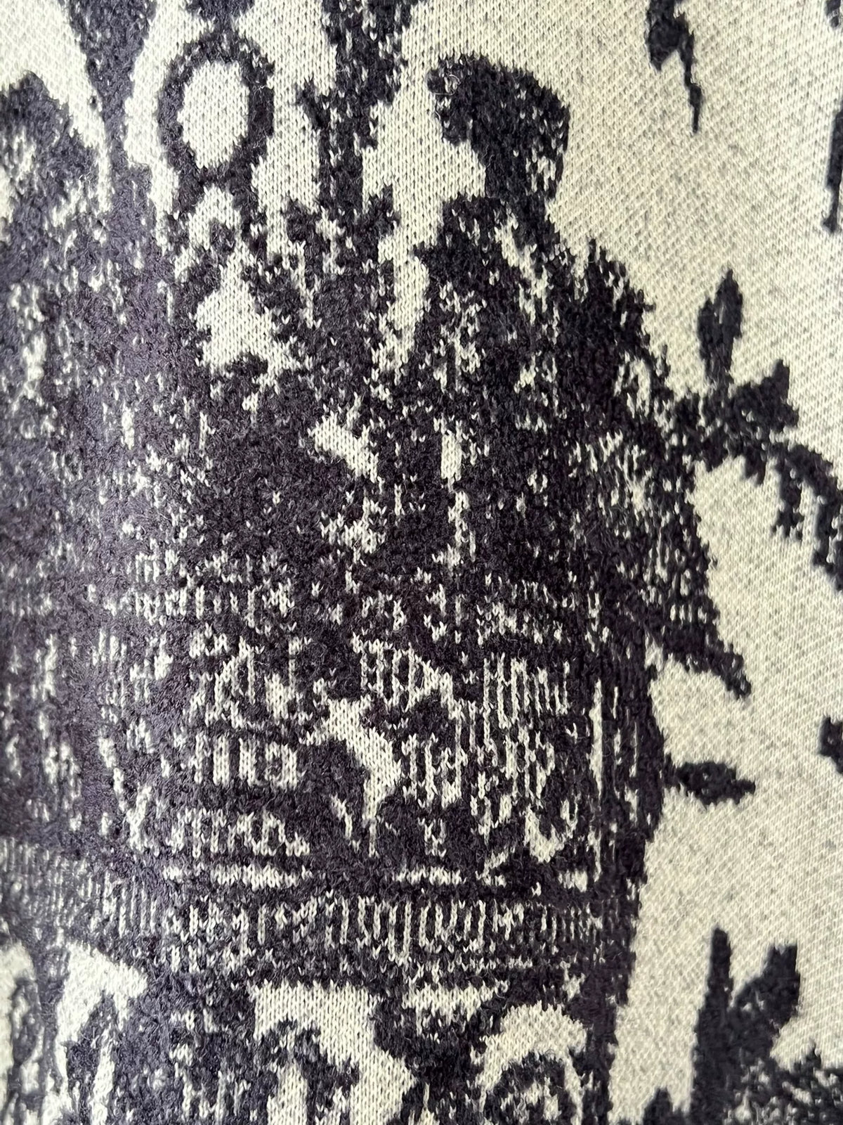 Dior Black White Jacquard Top